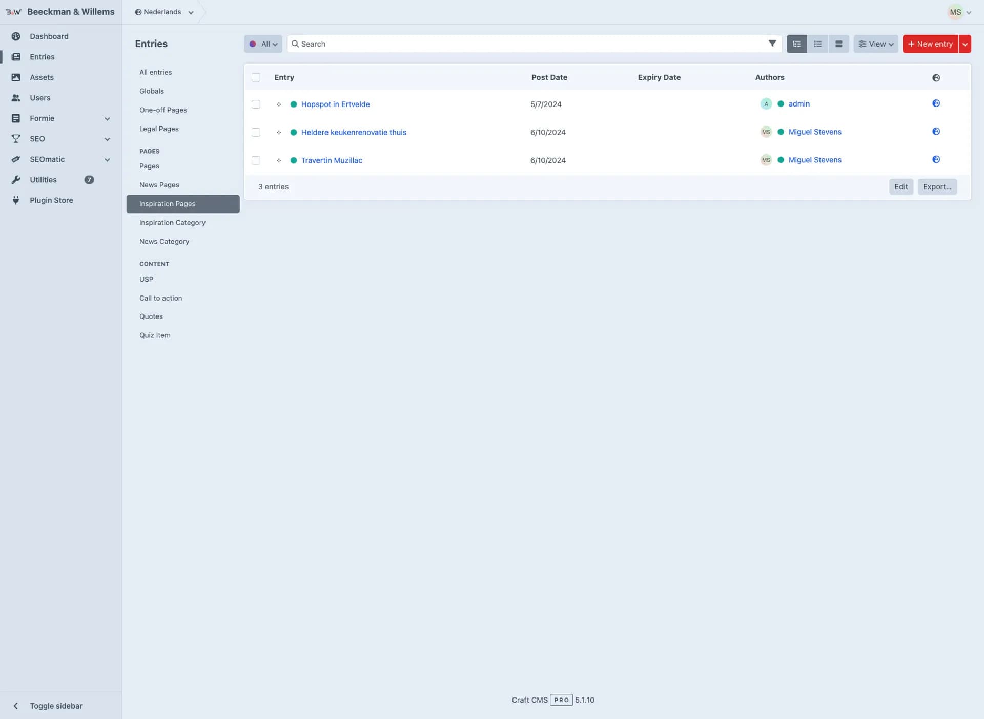 Responsive landingspagina voor DeDirekteurswoning