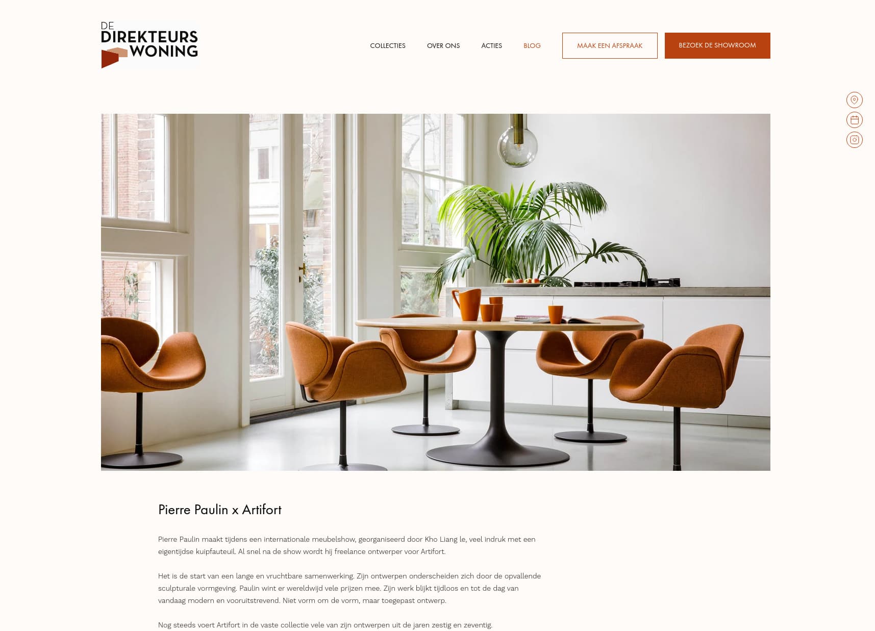 Homepage voor DeDirekteurswoning