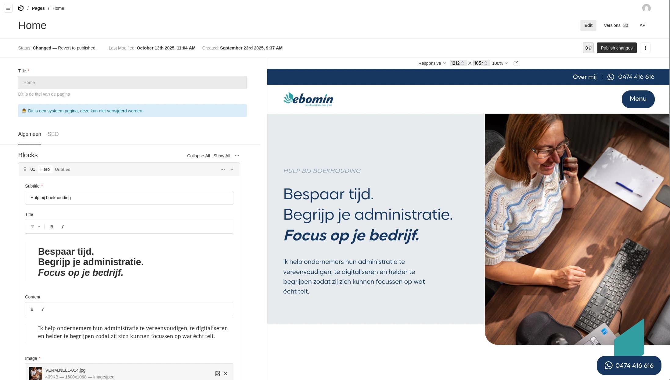 Homepage voor DeDirekteurswoning