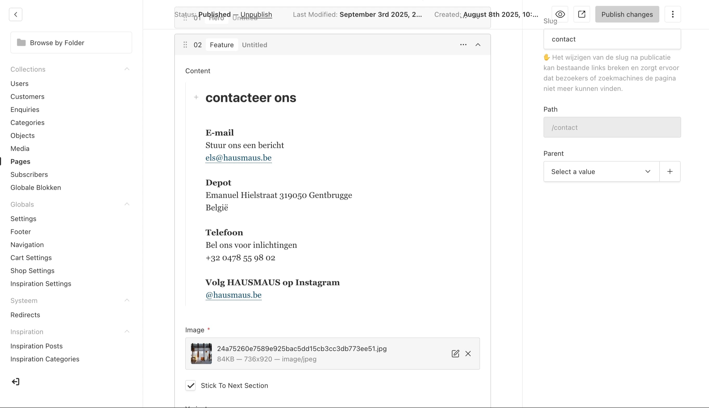 Samenwerken in het CMS van Studiomonty